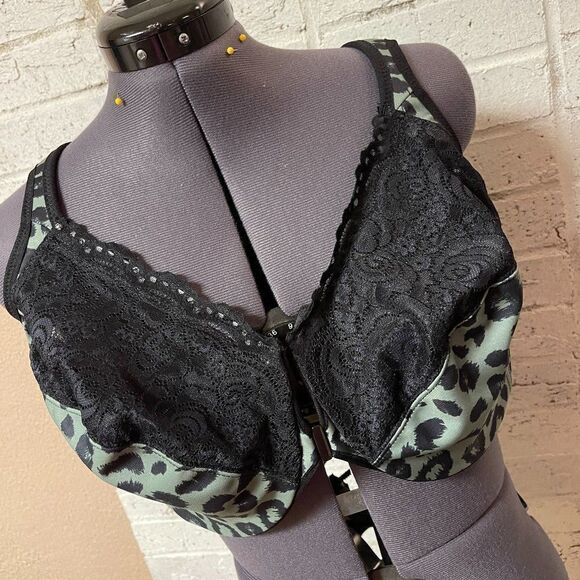 Glamorise Animal Print Lace 42G - Picture 1 of 10